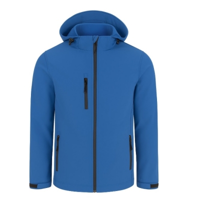 Male Softshell Sweatshirt with a Detachable Hood